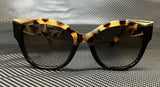 Prada Women's Black Rectangular Sunglasses