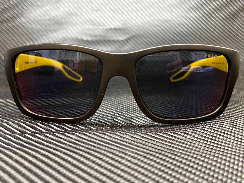 Prada Men's Yellow Pillow Sunglasses