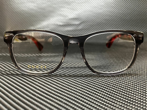 Gucci Men's Havana Square Eyeglasses