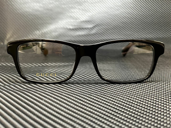 Gucci Men's Black Rectangular Eyeglasses