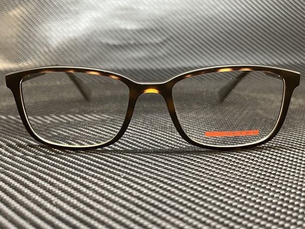 Prada Men's Havana Rectangular Eyeglasses