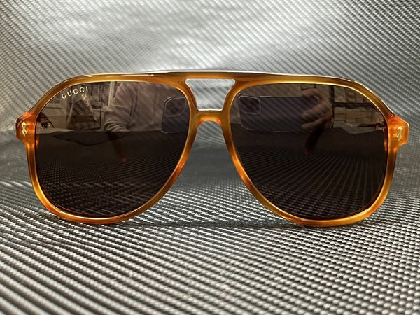 Gucci Men's Havana Aviator Sunglasses