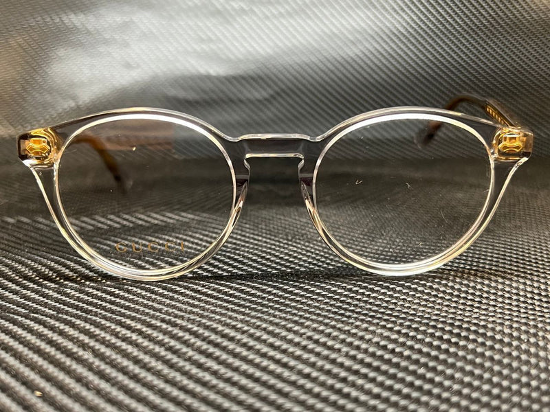 Gucci Men's Grey Round Eyeglasses