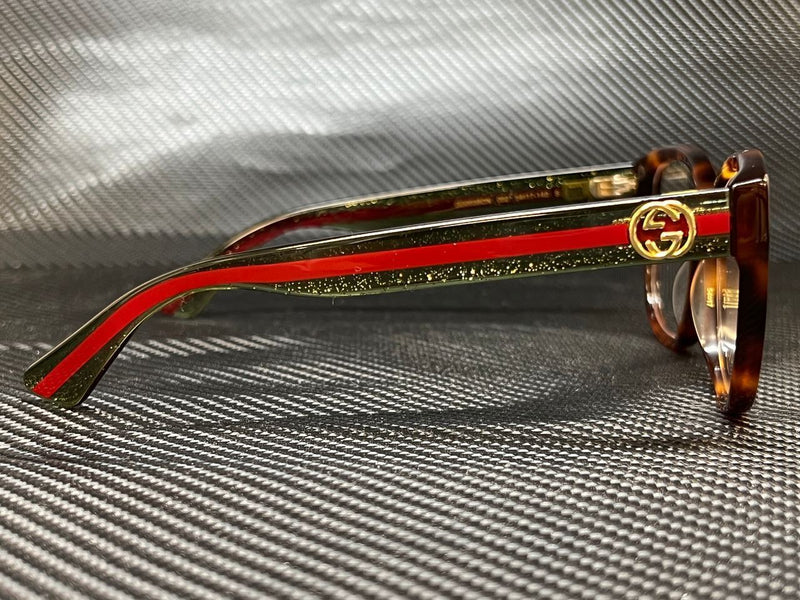 Gucci Women's Havana Square Eyeglasses