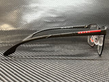 Prada Men's Black Square Eyeglasses