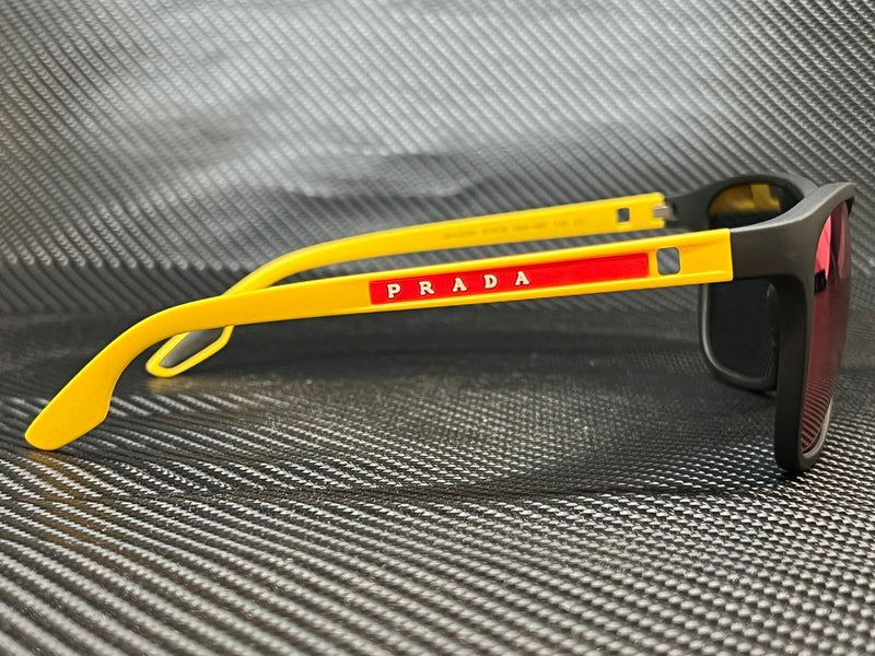 Prada Men's Black Rubber Sunglasses