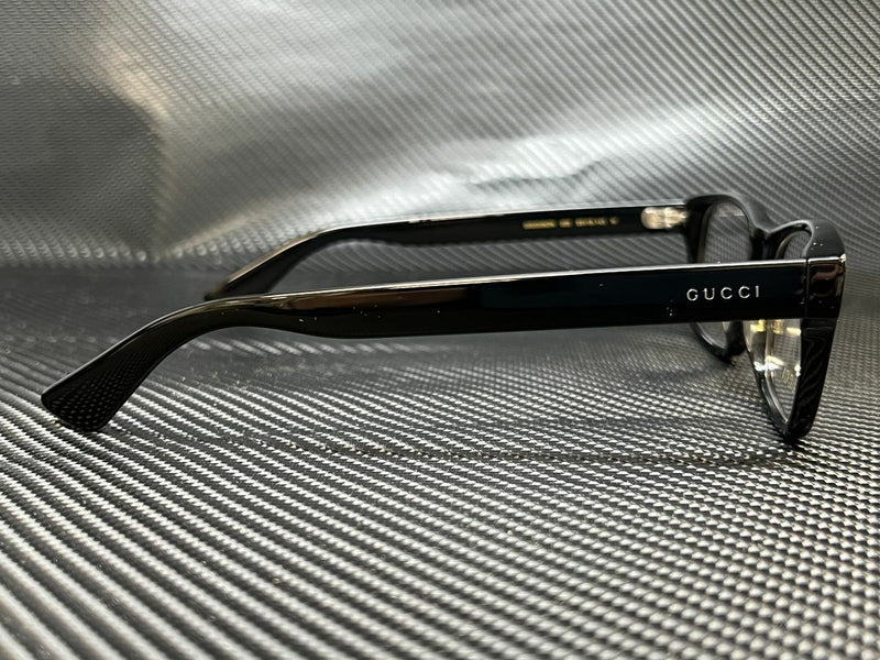 Gucci Men's Black Rectangular Eyeglasses