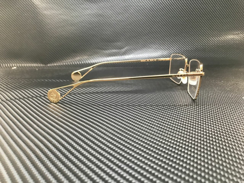 Gucci Women's Gold Rectangular Eyeglasses