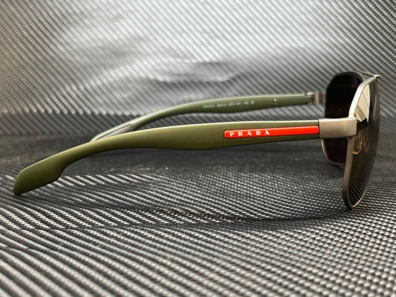Prada Men's Gunmetal Square Sunglasses