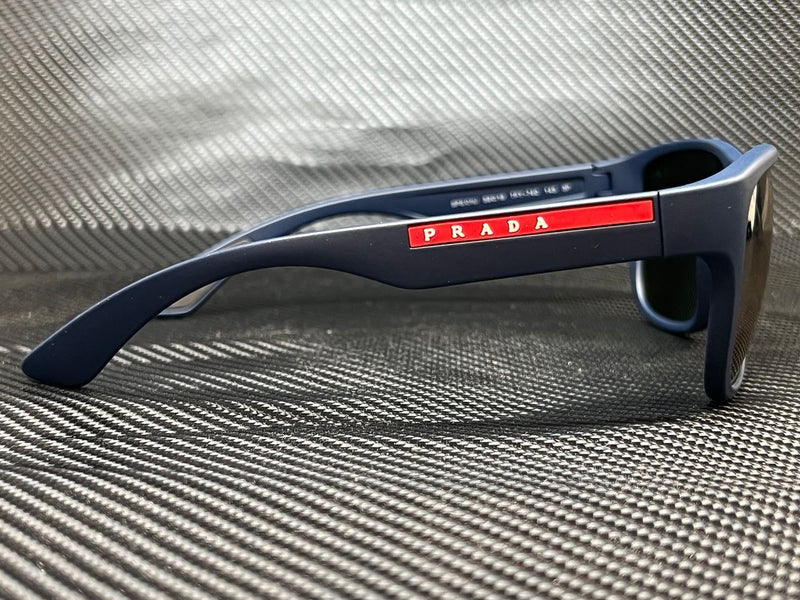 Prada Men's Blue Rubber Sunglasses