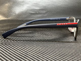 Prada Men's Blue Rectangular Eyeglasses