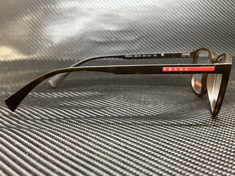 Prada Men's Havana Rectangular Eyeglasses