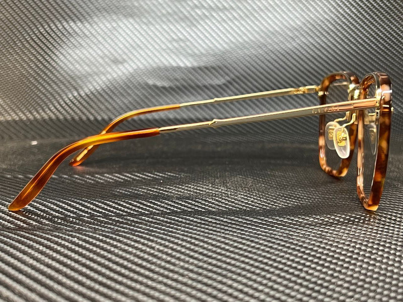 Gucci Men's Havana Square Eyeglasses