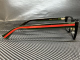 Gucci Men's Black Rectangular Eyeglasses