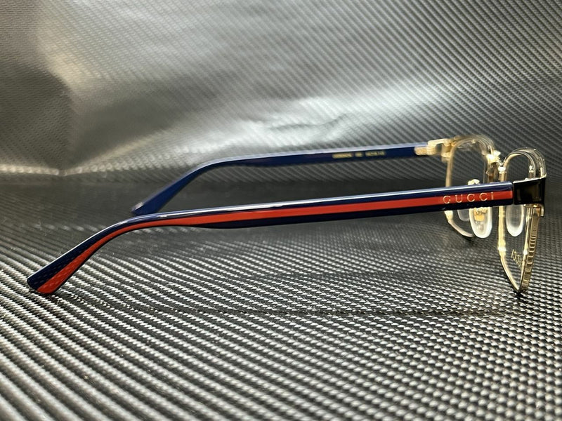 Gucci Men's Black Rectangular Eyeglasses