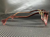 Gucci Women's Burgundy Cat Eye Eyeglasses