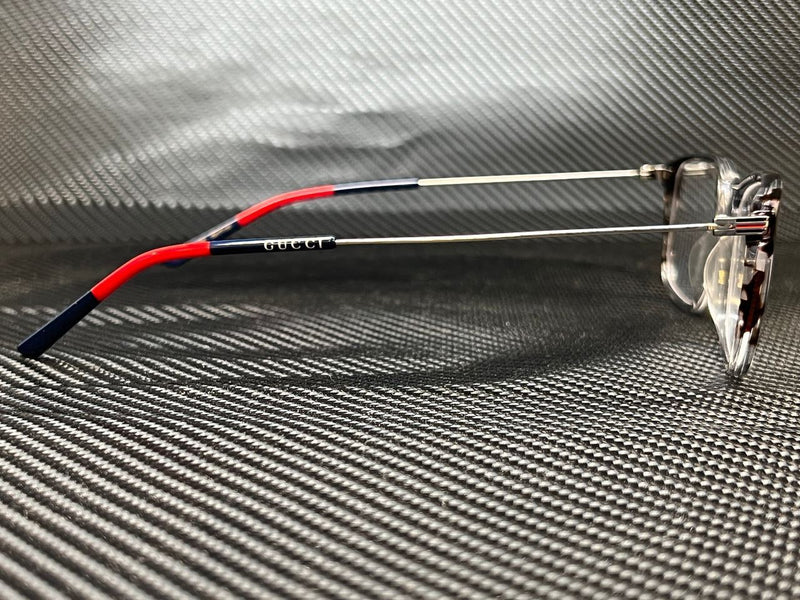 Gucci Men's Havana Rectangular Eyeglasses