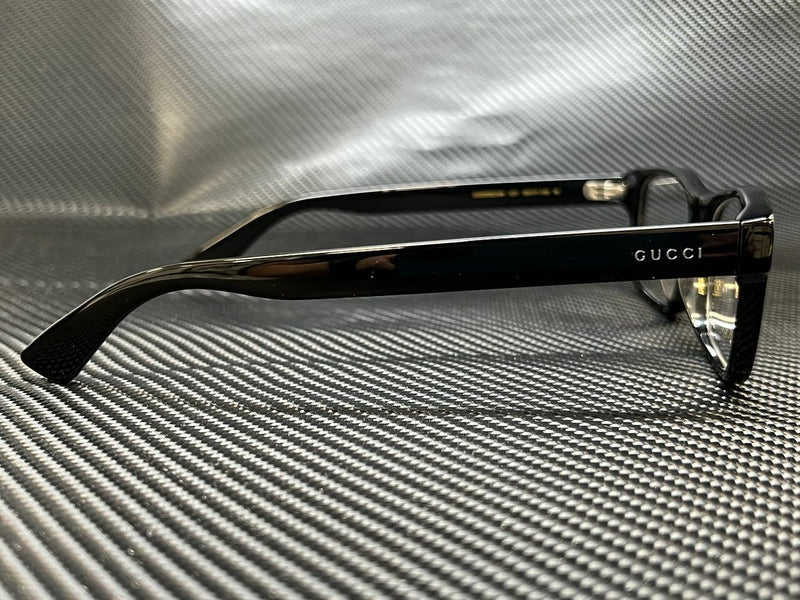 Gucci Men's Black Rectangular Eyeglasses