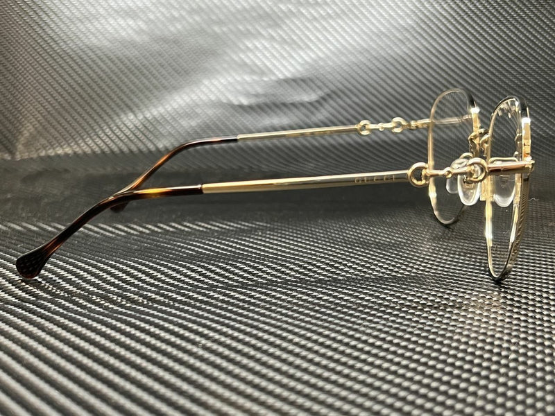 Gucci Women's Gold Round Eyeglasses