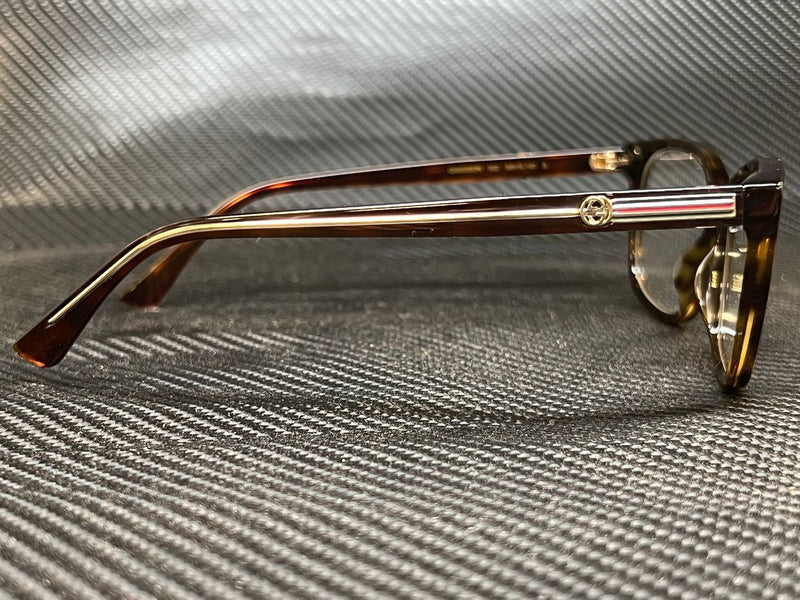 Gucci Women's Havana Square Eyeglasses
