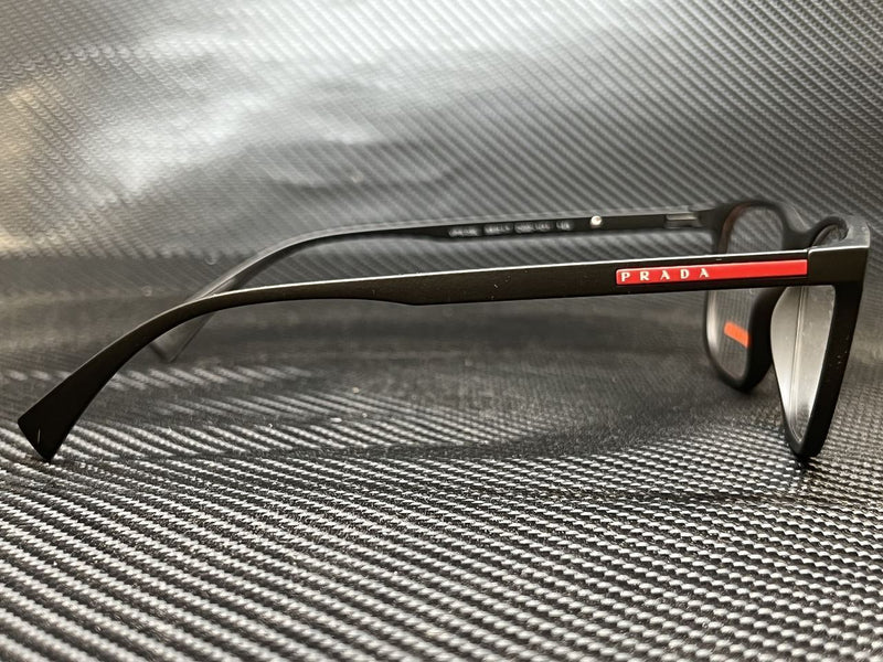 Prada Men's Black Rectangular Eyeglasses