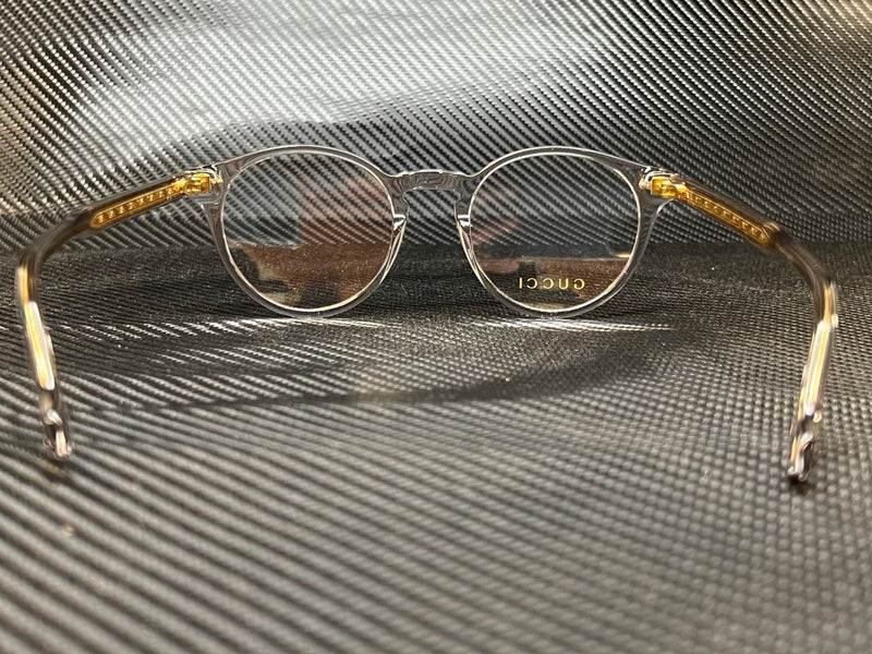 Gucci Men's Grey Round Eyeglasses