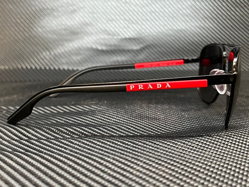 Prada Men's Black Oval Sunglasses