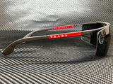 Prada Men's Grey Rectangular Sunglasses