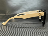 Gucci Women's Black Round Sunglasses