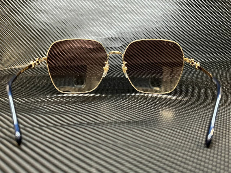 Gucci Women's Gold Square Sunglasses