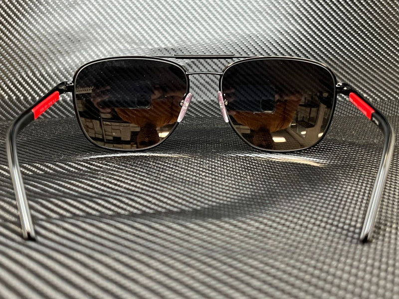 Prada Men's Black Oval Sunglasses