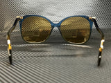 Gucci Women's Blue Cat Eye Sunglasses