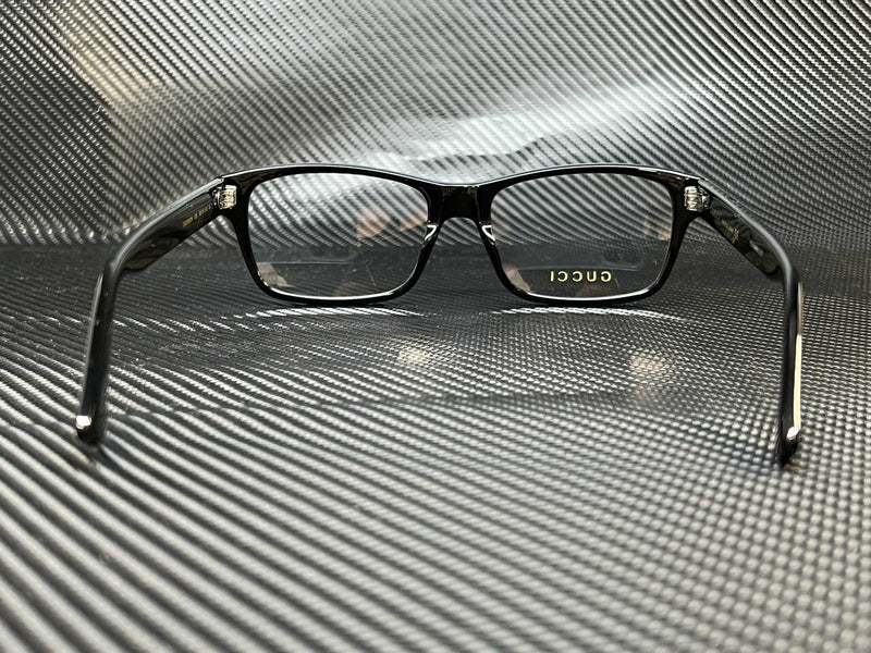 Gucci Men's Black Rectangular Eyeglasses