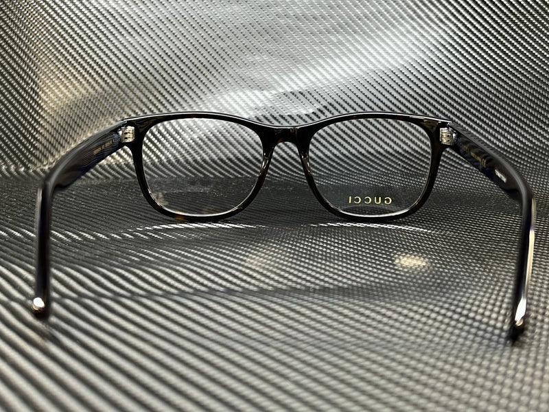 Gucci Men's Havana Square Eyeglasses