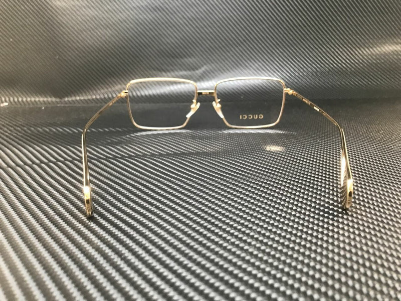 Gucci Women's Gold Rectangular Eyeglasses