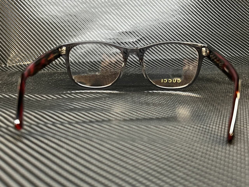 Gucci Men's Havana Square Eyeglasses