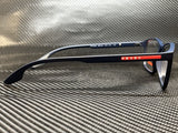 Prada Men's Blue Rectangular Eyeglasses