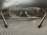 Prada Men's Black Rectangular Eyeglasses