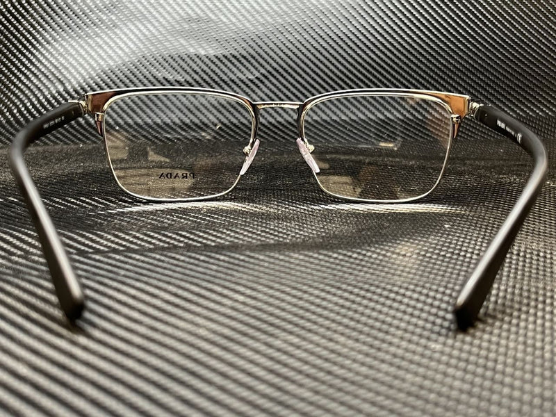 Prada Men's Black Rectangular Eyeglasses