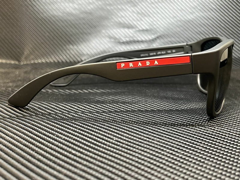 Prada Men's Grey Rubber Sunglasses