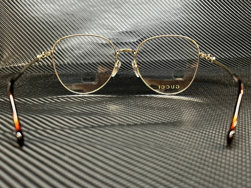 Gucci Women's Gold Round Eyeglasses