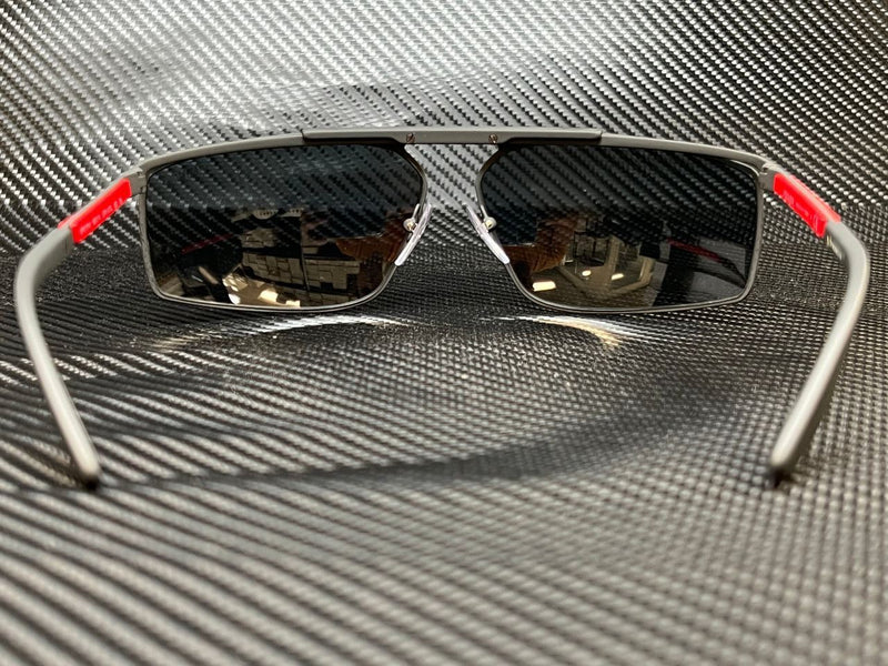 Prada Men's Grey Rectangular Sunglasses