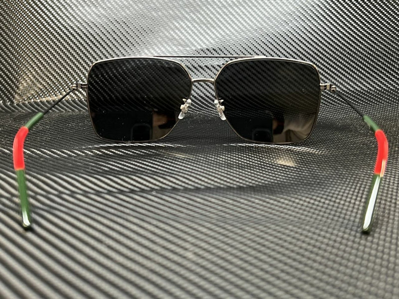 Gucci Men's Ruthenium Square Sunglasses