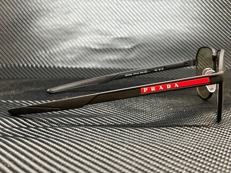 Prada Men's Black Rectangular Sunglasses
