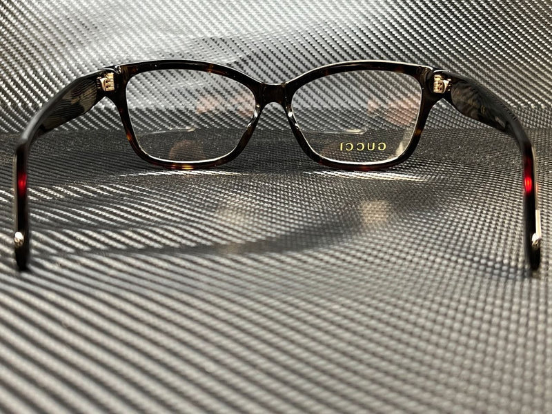 Gucci Women's Havana Square Eyeglasses