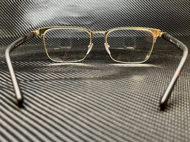 Prada Men's Gold Rectangular Eyeglasses