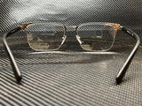 Prada Men's Black Rectangular Eyeglasses