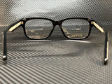 Gucci Men's Havana Rectangular Eyeglasses