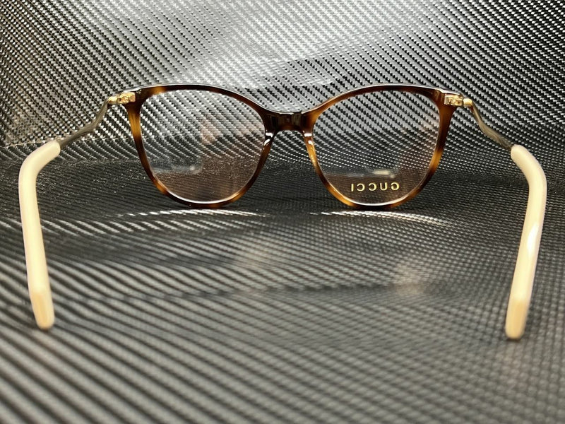 Gucci Women's Havana Cat Eye Eyeglasses