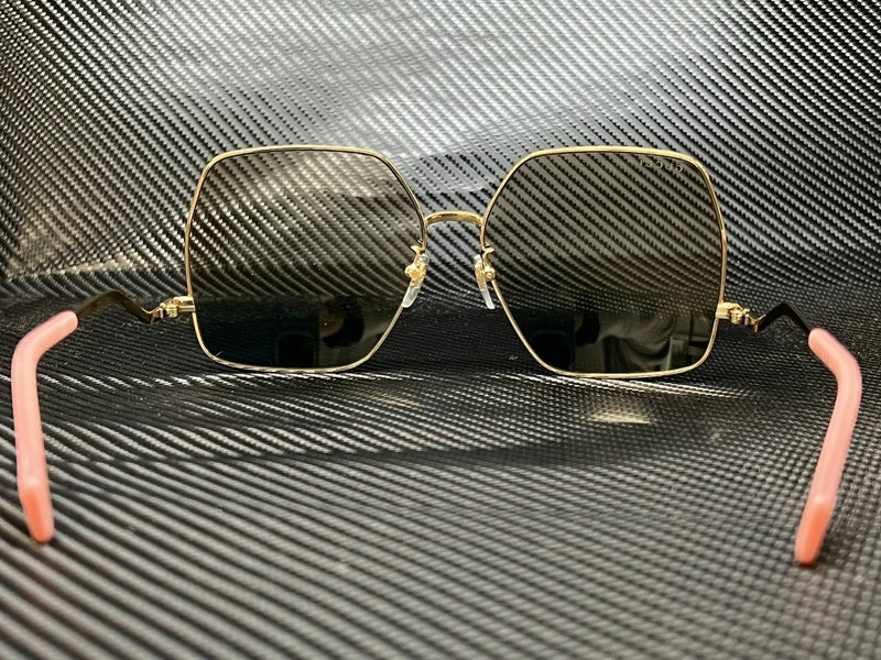 Gucci Women's Gold Hexagonal Sunglasses